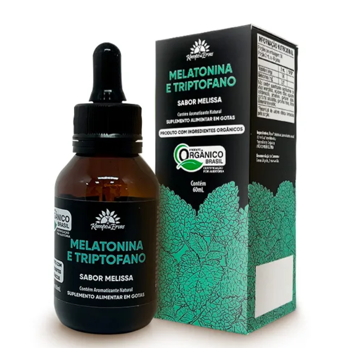 Melatonina e Triptofano Orgânico Gotas - 60ml