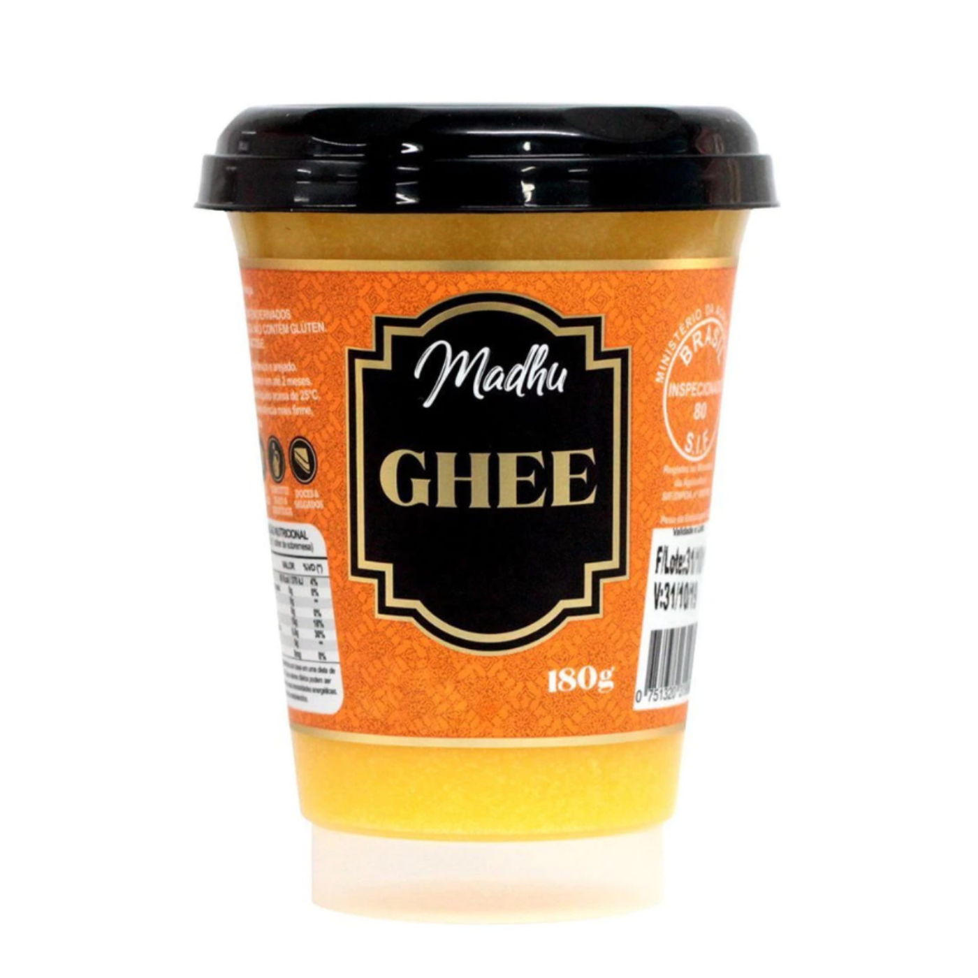 Manteiga Ghee Tradicional - 180g - Madhu