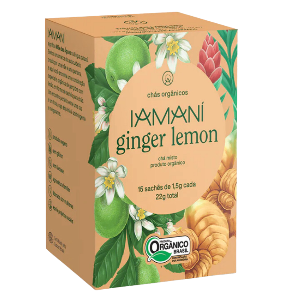 Chá Orgânico Ginger Lemon