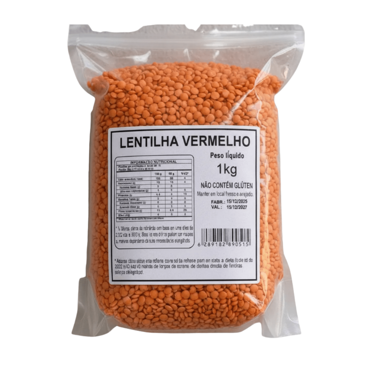 Lentilha Vermelha  - 1kg