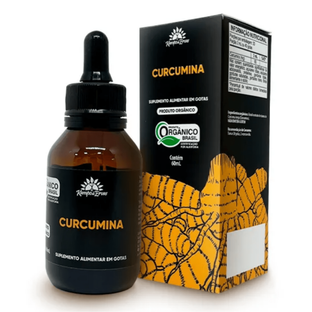 Curcumina Orgânica Gotas - 60ml