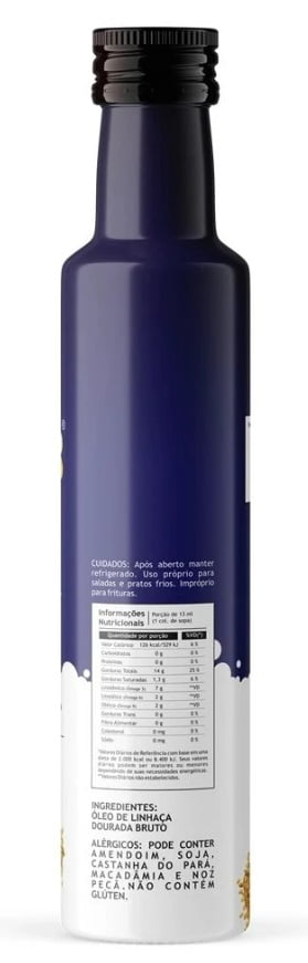 Óleo de Linhaça Dourada Extra-Virgem Pazze 250 ml – Zona