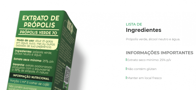 Extrato de Própolis Verde 70 - 30ml