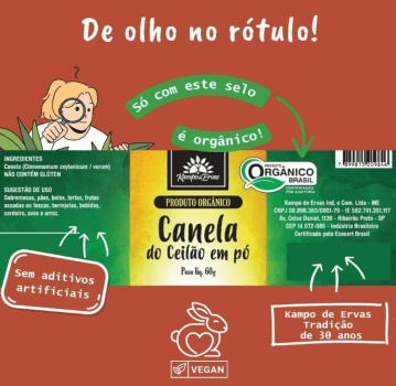 Canela do Ceilão em Pó - 60g