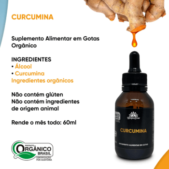 Curcumina Orgânica Gotas - 60ml