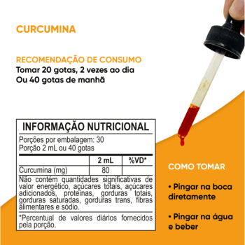 Curcumina Orgânica Gotas - 60ml