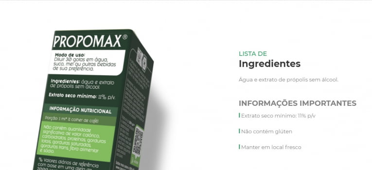 Extrato de Própolis Verde Aquoso - PROPOMAX 30ml