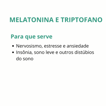 Melatonina e Triptofano Orgânico Gotas - 60ml