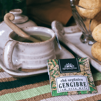 CHÁ ORGÂNICO DE GENGIBRE COM ERVA MATE