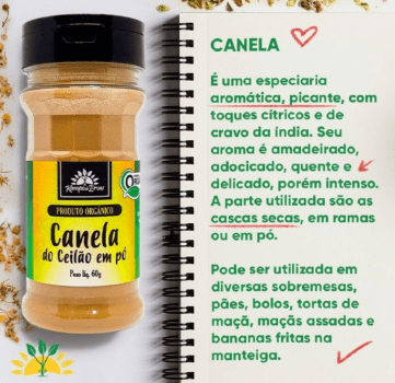Canela do Ceilão em Pó - 60g