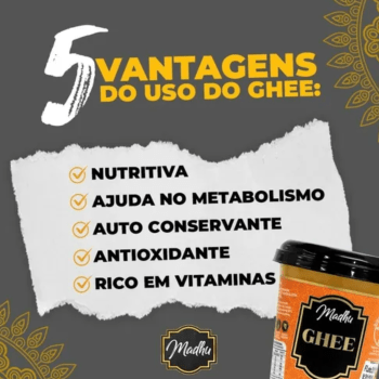 Manteiga Ghee Tradicional - 1kg- Madhu