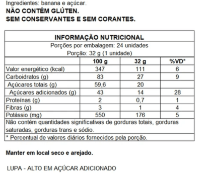 Bananinha Original - Display 24x30g