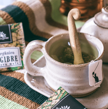 CHÁ ORGÂNICO DE GENGIBRE COM ERVA MATE